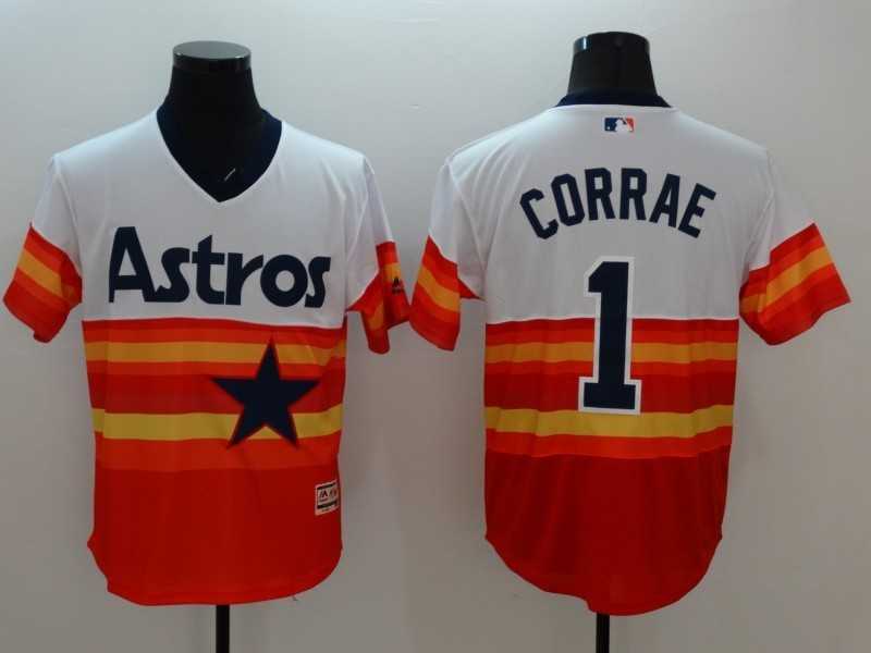 Houston Astros #1 Carlos Correa Mitchell And Ness 1980 White Orange 2016 Flexbase Collection Stitched Jersey,We sell and wholesale Houston Astros #1 Carlos Correa Mitchell And Ness 1980 White Orange 2016 Flexbase Collection Stitched Jersey on line form chian!